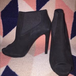 Ash Amber Peep Toe Booties